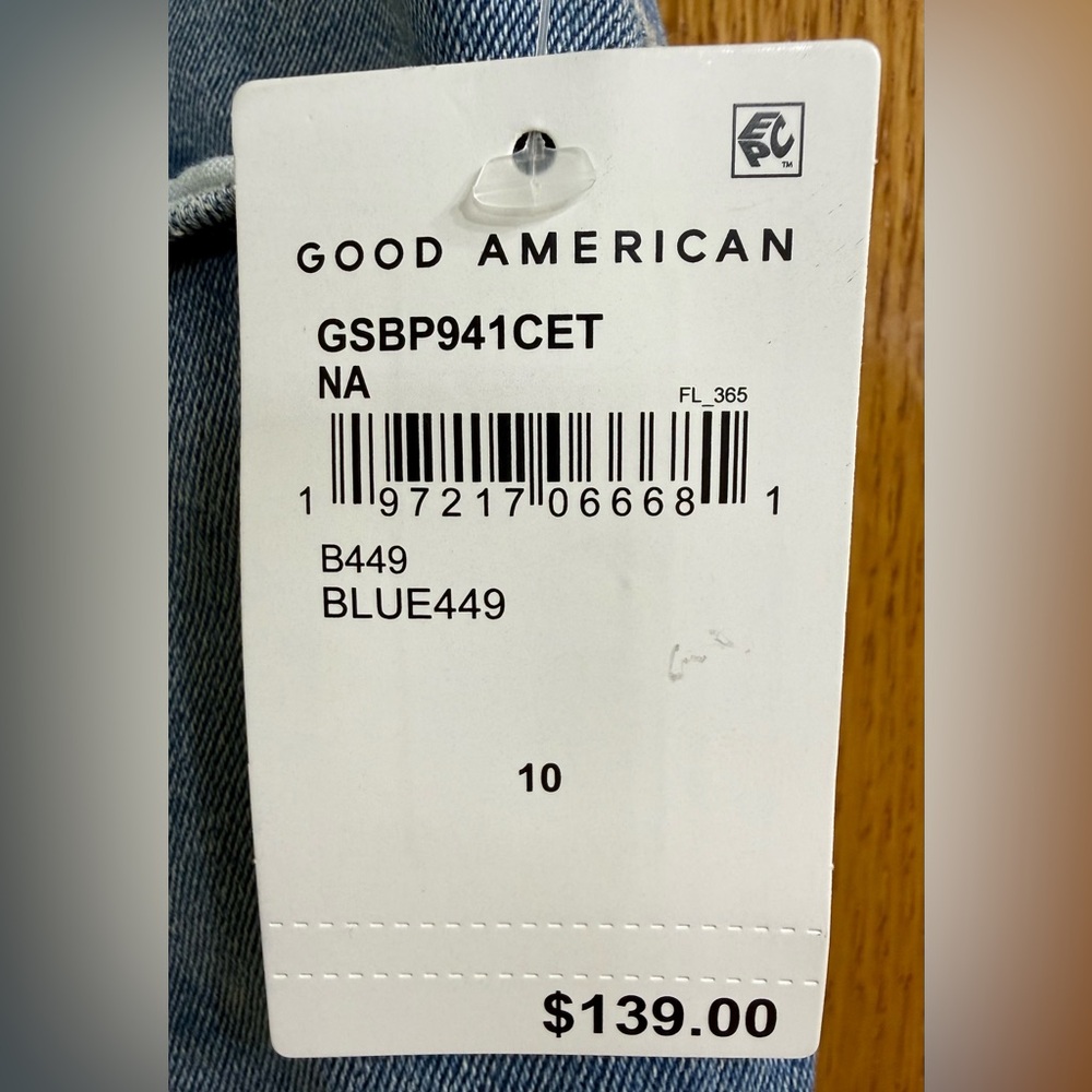 Good American Good Legs Straight Jeans NWT - Picture 4 of 4